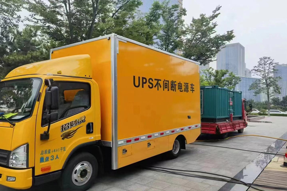 宁蒗发电机租赁施工现场