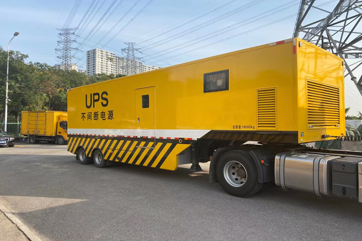 宁蒗发电机租赁施工现场